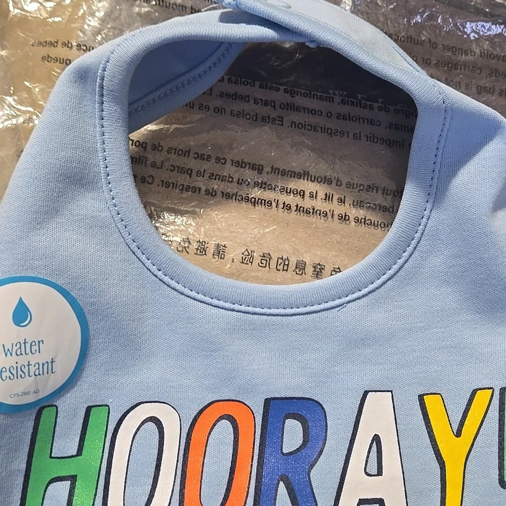 Carter's Blue Birthday Bib